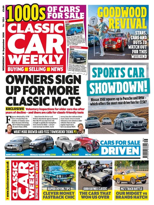 Cover image for Classic Car Weekly
